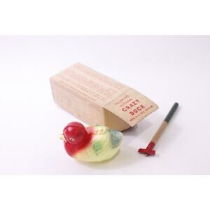 Rocking Crazy Duck with Magic Wand, Antique, Collectible Toy, ~ 260112-WH 897